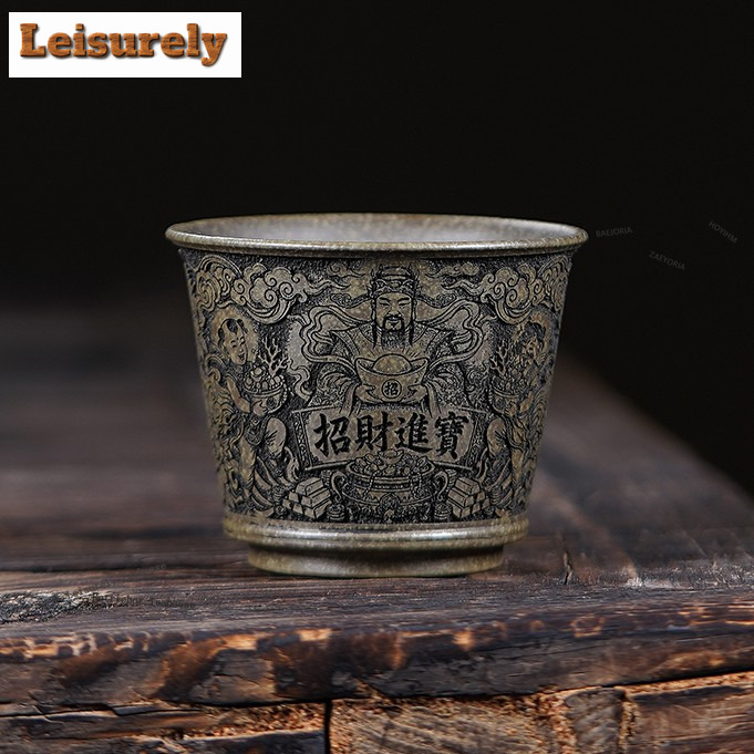 Japanese Pottery - HOYIHM 135ml 이싱 자사석 황색 찻잔,