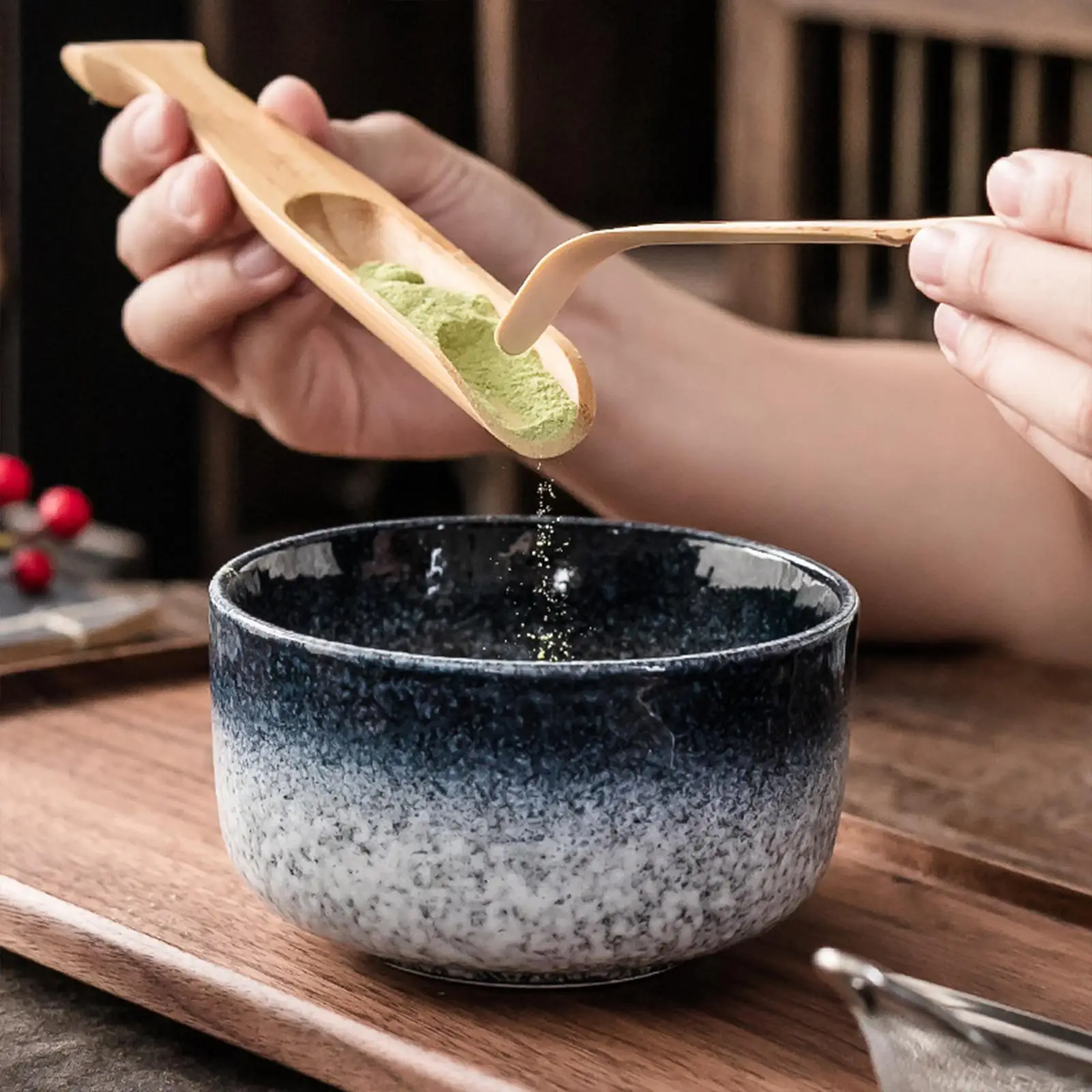 Japanese Tea - 일본식 세라믹 말차 그릇 수제 차완