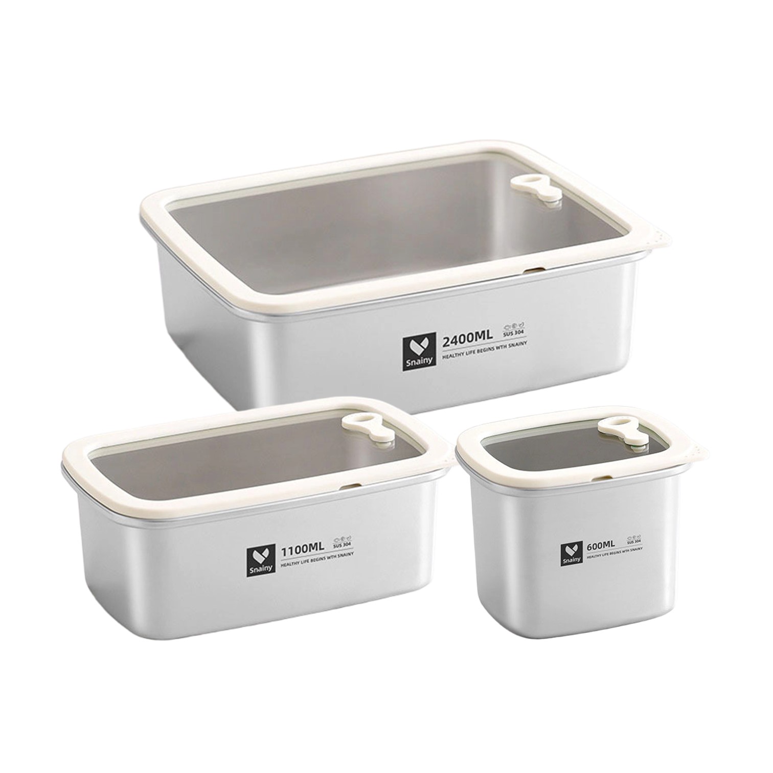 Bento Box - LFGB 인증 순수 304 스테인리스 스틸
