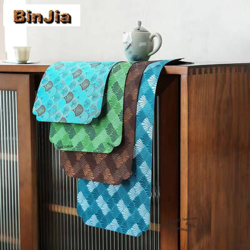 Japanese Tea - 자수 브로케이드 드라이 폼 원단 티