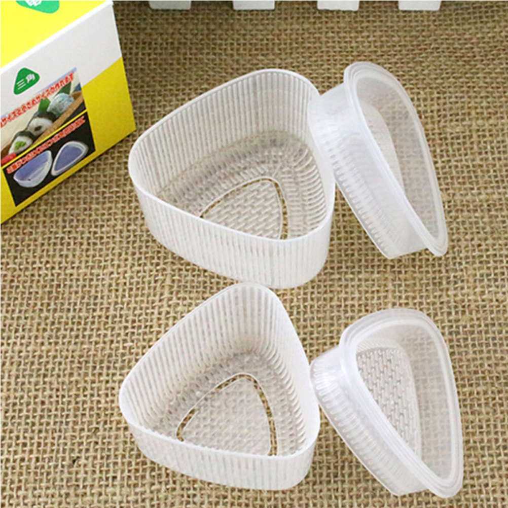 Sushi Making Kit - 4개 세트의 삼각형 모양 스시 틀,