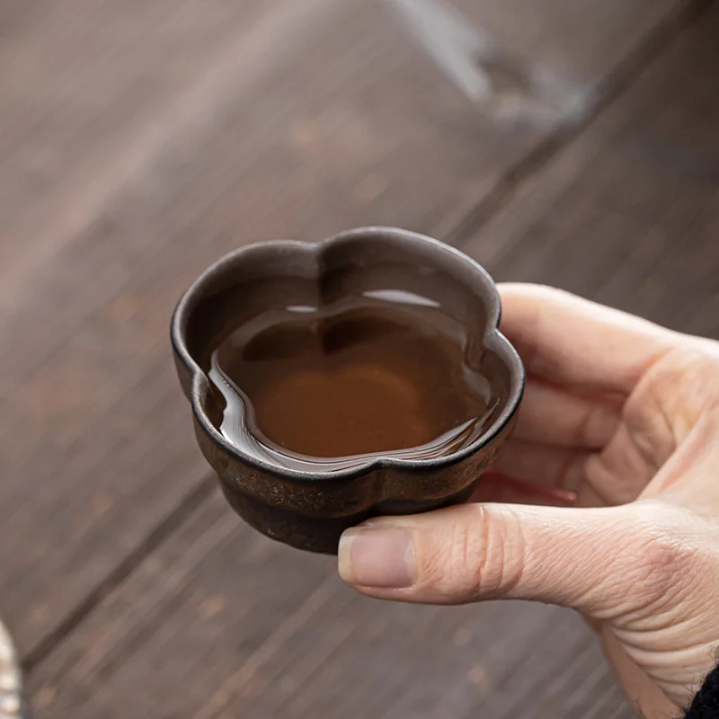 일본 스타일 거친 도자기 도금 철 유약 찻잔, 세라믹  - Japanese Pottery 리뷰 및 가격