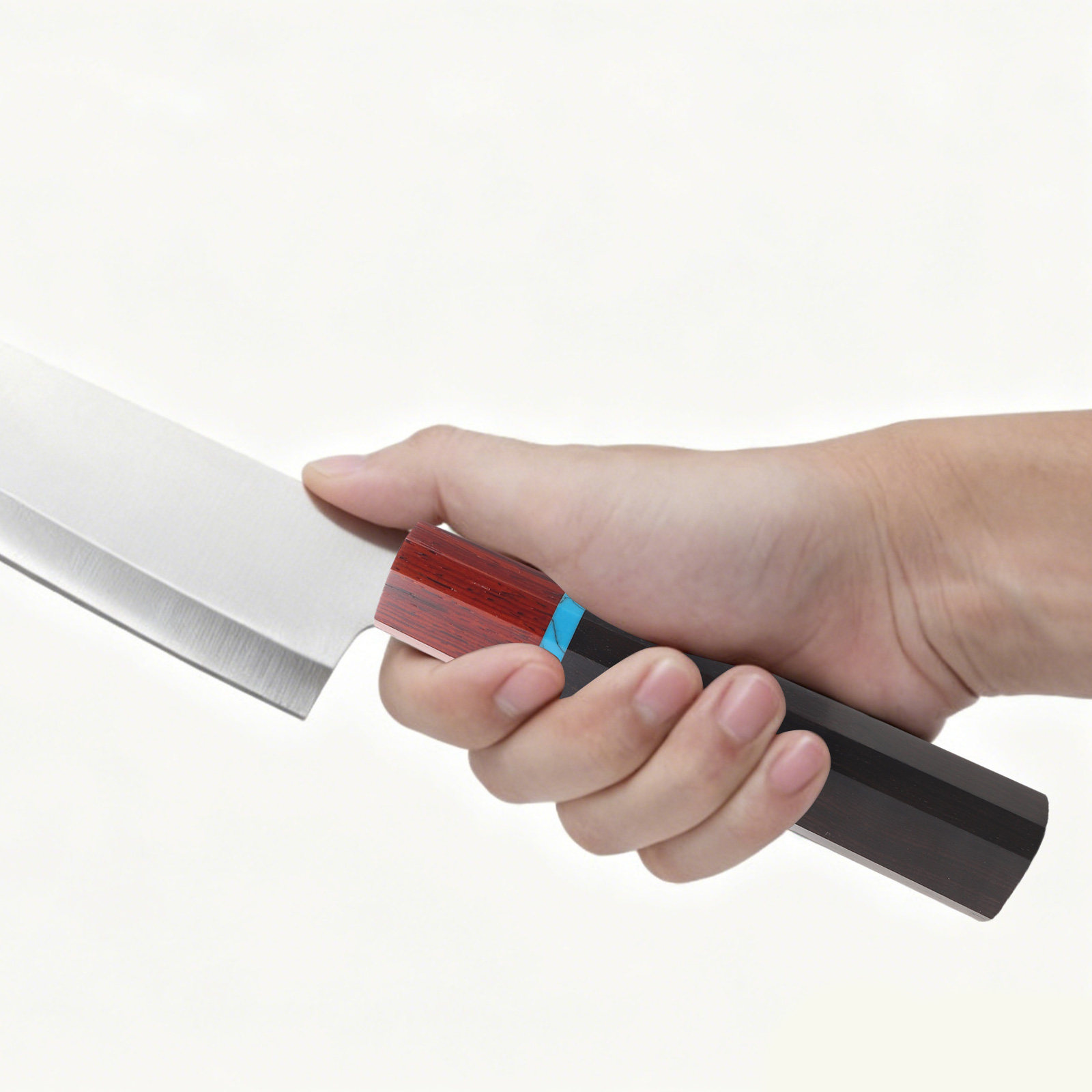 나무 재질의 일본식 주방칼 손잡이, 팔각형 디자인, 미 - Japanese Knife 리뷰 및 가격