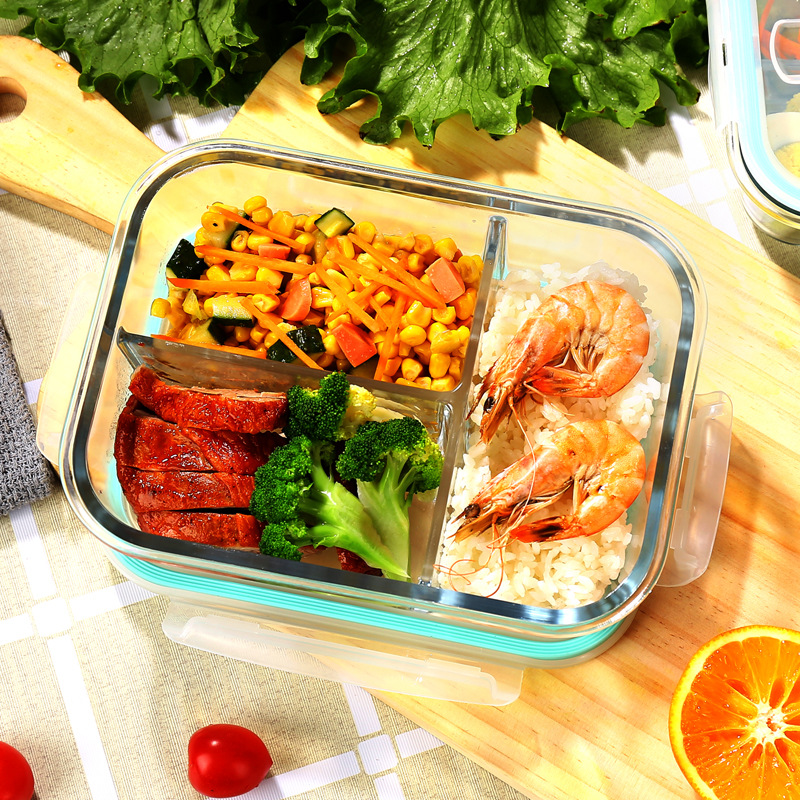 유리 신선도 유지 용기 고붕규산염 내열 전자레인지 도시 - Bento Box 리뷰 및 가격