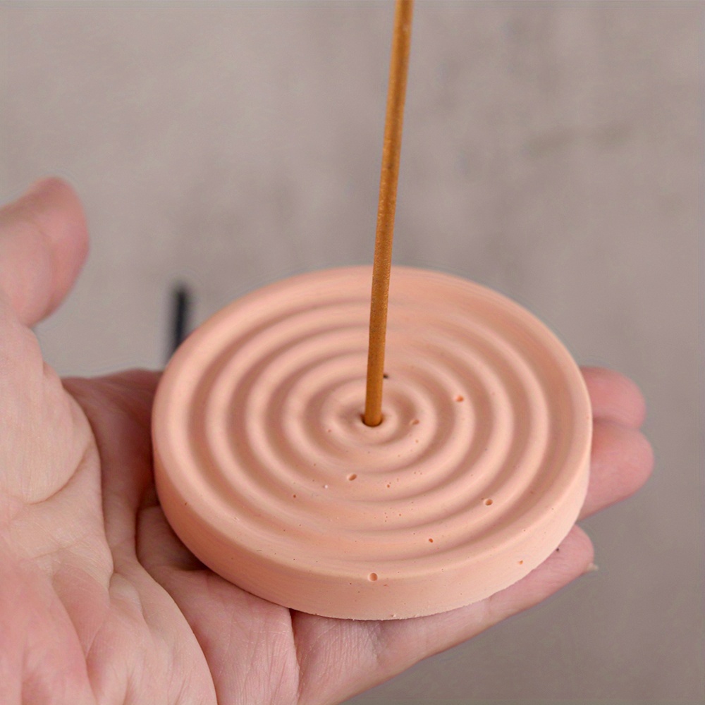 1개의 실리콘 향꽂이 몰드, DIY 원형 패턴 향꽂이  - Incense Holder 리뷰 및 가격