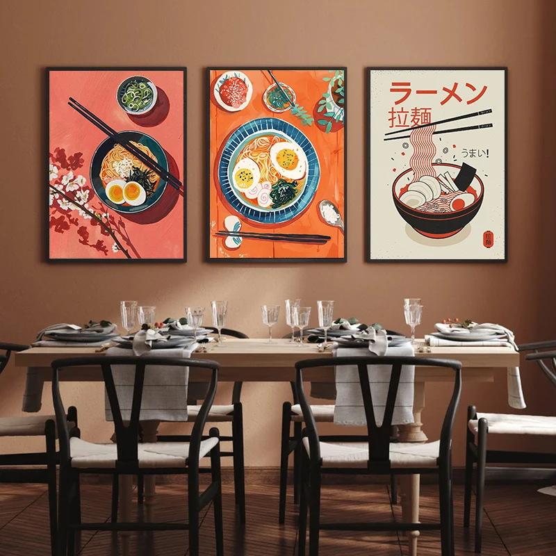 추상적인 일본풍 플랫 스타일의 맛있는 라미엔 국수, 음 - Japanese Restaurant Lifestyle 리뷰 및 가격