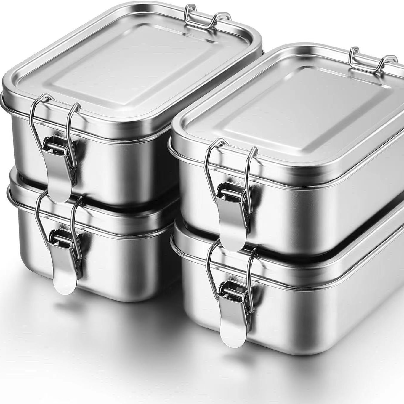 내구성 있는 스테인리스 스틸 도시락, 대용량 사각형 뚜 - Bento Box 리뷰 및 가격